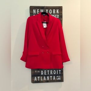 Express Red Hot Blazer Size Medium